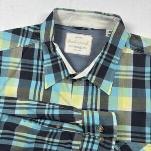 Weatherproof Vintage Men's Plaid Button-Up Shirt Long Sleeve Size‎ XXL